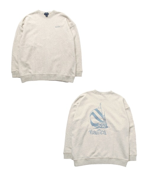NAUTICA(ノーティカ)の「【NAUTICA】バックプリントトレーナー(スウェット・キッズ・ブルー/ネイビー/グリーン/オートミール・M/XL/L)」の2枚目の写真