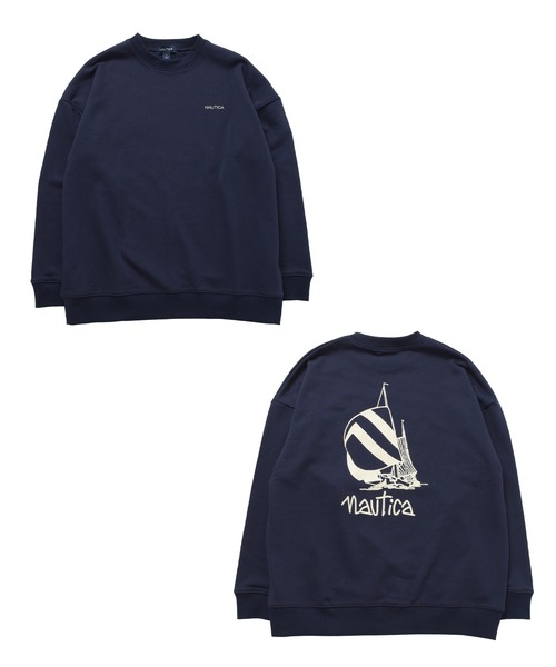 NAUTICA(ノーティカ)の「【NAUTICA】バックプリントトレーナー(スウェット・キッズ・ブルー/ネイビー/グリーン/オートミール・M/XL/L)」の4枚目の写真