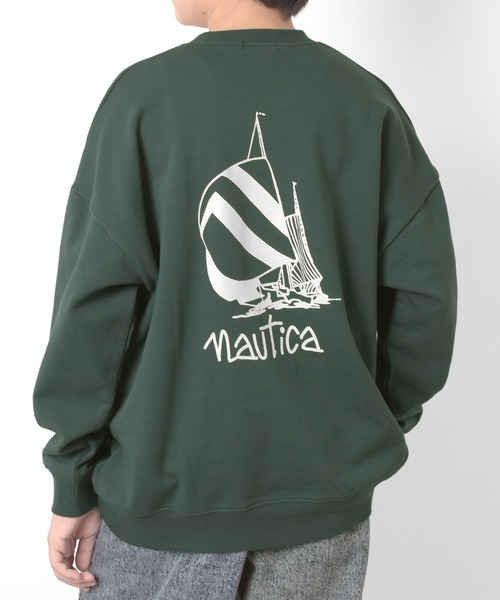 NAUTICA(ノーティカ)の「【NAUTICA】バックプリントトレーナー(スウェット・キッズ・ブルー/ネイビー/グリーン/オートミール・M/XL/L)」の3枚目の写真