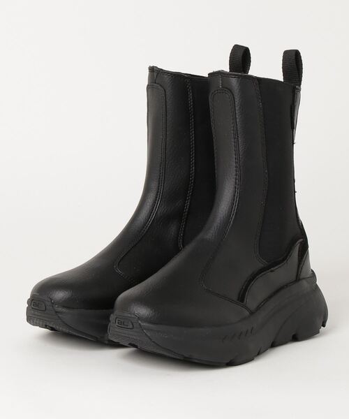 AKIII CLASSIC（アキクラシック）の「AKIII CLASSIC AKIII CHELSEA LONG BOOTS アキクラシック アキ チェルシーロングブーツ（ブーツ・レディース・ホワイト/ブラック・24.5cm/25cm/23.5cm/23cm/24cm）」の2枚目の写真