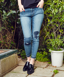 HYSTERIC GLAMOUR | KP加工Sデニム 九分丈スキニーPT(デニムパンツ)