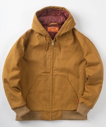 【UNIVERSAL OVERALL/ユニバーサルオーバーオール】ダック地 裏地キルト ジップフードブルゾン/ HOODIE JACKET/ビッグシルエット