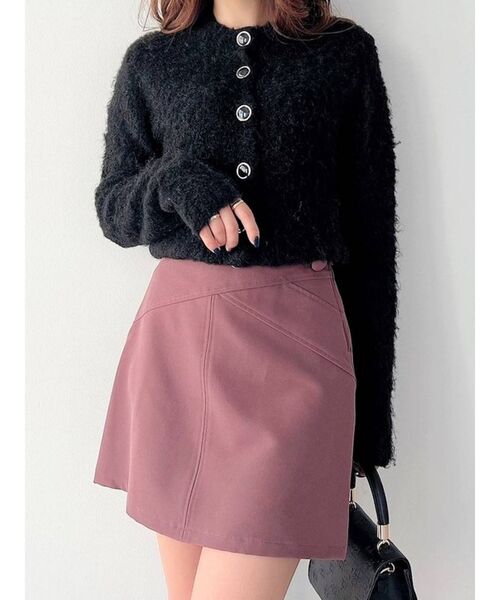 RESEXXY（リゼクシー）の「マルチウェイミックスブークレニット（ニット/セーター・レディース・ブラック/オフホワイト/ブルー・FREE）」の2枚目の写真