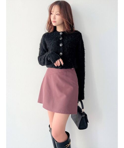 RESEXXY（リゼクシー）の「マルチウェイミックスブークレニット（ニット/セーター・レディース・ブラック/オフホワイト/ブルー・FREE）」の8枚目の写真