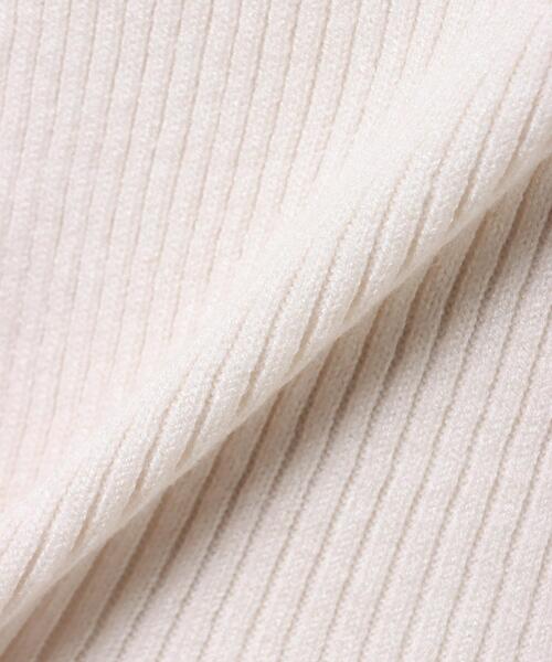 INGNI（イング）の「デコルテオープン／ニット（ニット/セーター・レディース・ブラック/オフホワイト/ボルドー/ブラック×ホワイト/ホワイト×ブラック・M）」の12枚目の写真