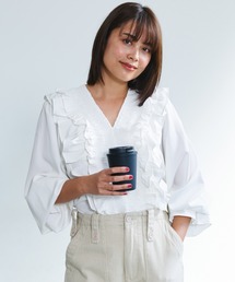 coca（coca） | フリルカラー長袖ブラウス(シャツ/ブラウス)