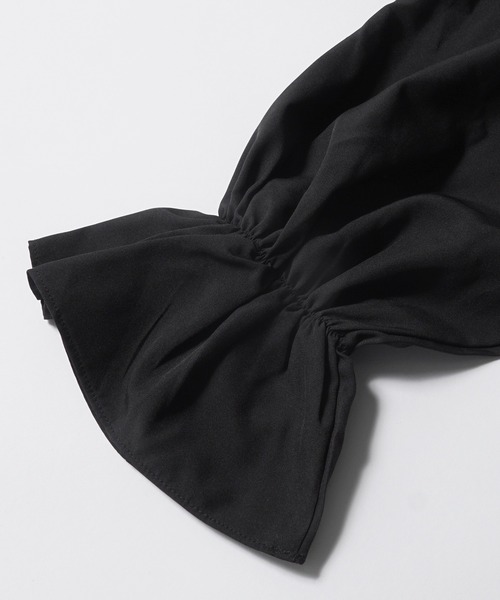 coca（coca）（コカ）の「フリルカラー長袖ブラウス（シャツ/ブラウス・レディース・ホワイト/ブラック・M/L）」の17枚目の写真