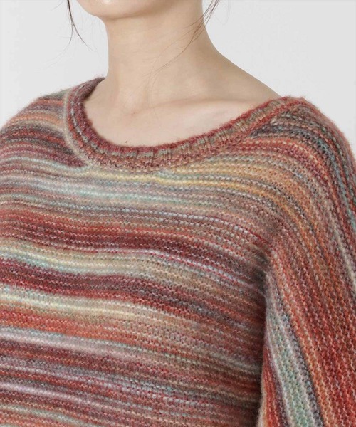 REDYAZEL（レディアゼル）の「ＭＩＸニットプルオーバー（ニット/セーター・レディース・オレンジ/ブラック/グレー・FREE）」の19枚目の写真