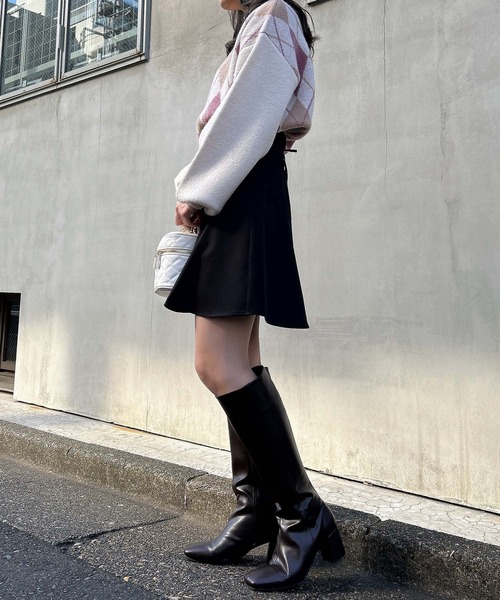 INGNI(イング)の「もちもちアーガイルニット(ニット/セーター・レディース・ホワイト×ピンク/ホワイト×ブルー/ホワイト系・M)」の12枚目の写真