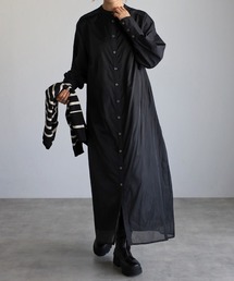 r. | ブロード×オーガンジー レイヤードワンピース(ワンピース)