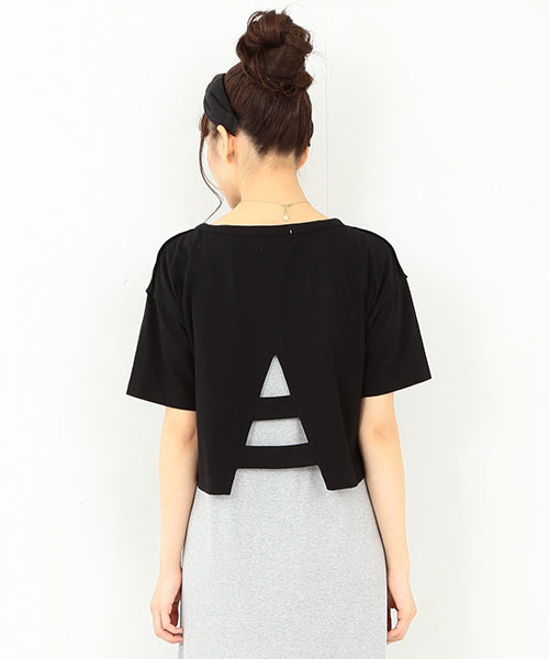 CAROLINA GLASER（カロリナ グレイサー）の「CAROLINA GLASER / バックオープンカットソー（Tシャツ/カットソー・レディース・ホワイト/ブラック・ONE SIZE）」の13枚目の写真