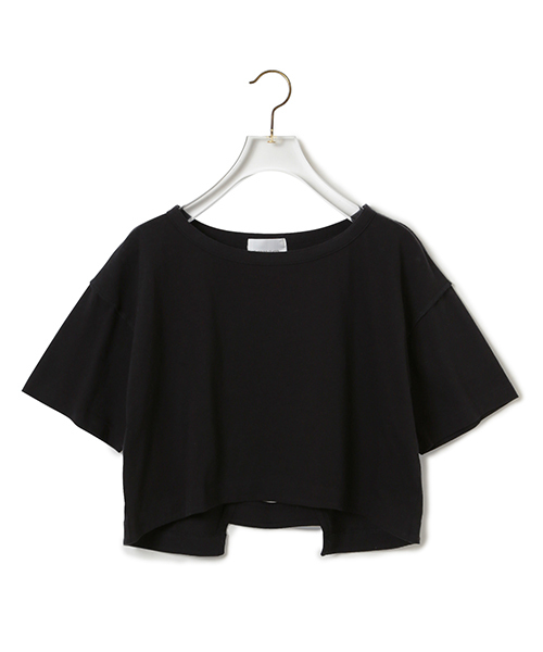 CAROLINA GLASER（カロリナ グレイサー）の「CAROLINA GLASER / バックオープンカットソー（Tシャツ/カットソー・レディース・ホワイト/ブラック・ONE SIZE）」の4枚目の写真