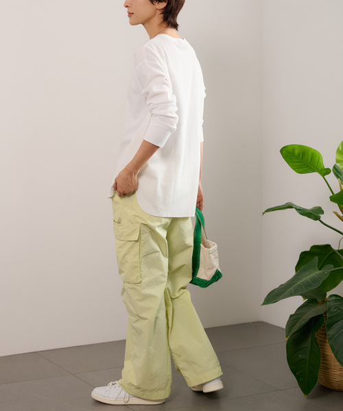 JOURNAL STANDARD relume（ジャーナルスタンダード　レリューム）の「《追加7》TCワッフルロングスリーブTシャツ（Tシャツ/カットソー・レディース・ブラック/ホワイト/チャコールグレー/オートミール・FREE）」の6枚目の写真