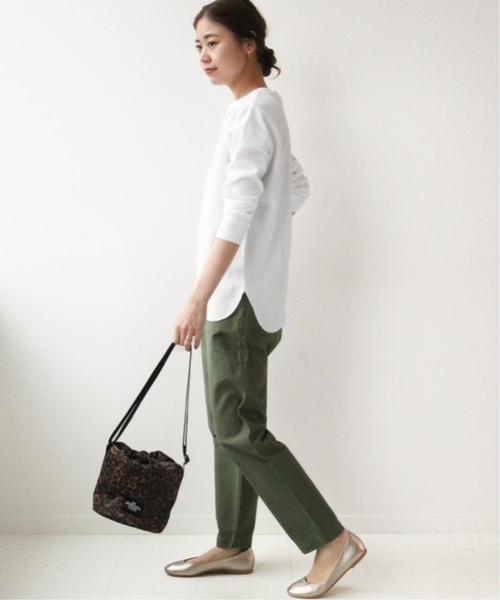 JOURNAL STANDARD relume（ジャーナルスタンダード　レリューム）の「《追加7》TCワッフルロングスリーブTシャツ（Tシャツ/カットソー・レディース・ブラック/ホワイト/チャコールグレー/オートミール・FREE）」の15枚目の写真