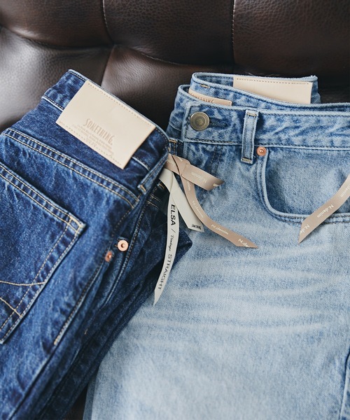 N.（N. Natural Beauty Basic）（エヌエヌナチュラルビューティーベーシック）の「【Something×N.別注】◆ELSA VINTAGE STRAIGHT デニムパンツ（デニムパンツ・レディース・ライトブルー/ダークブルー・SMALL/X-SMALL）」の3枚目の写真