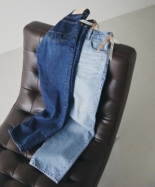 N.（N. Natural Beauty Basic）（エヌエヌナチュラルビューティーベーシック）の「【Something×N.別注】◆ELSA VINTAGE STRAIGHT デニムパンツ（デニムパンツ・レディース・ライトブルー/ダークブルー・SMALL/X-SMALL）」の4枚目の写真