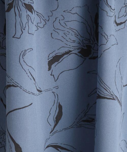 DRESKIP（ドレスキップ）の「◆【いつだって女性らしく】フラワー柄 プチフリル ワンピース（ワンピース・レディース・ブラック系/ブルー系/ホワイト系3・03/02）」の18枚目の写真