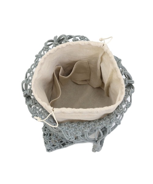 T・S・L(ティーエスエル)の「マクラメ編みフラットトートバッグ(トートバッグ・レディース・オレンジ/アイボリー/ミント/ブラック・FREE)」の20枚目の写真