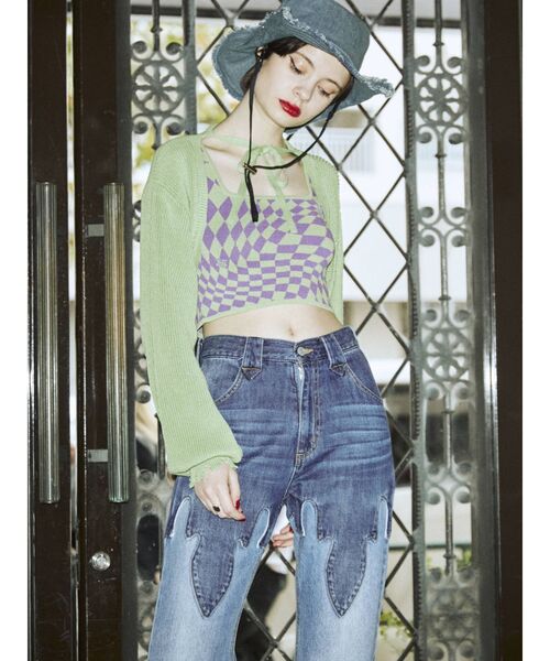 jouetie（ジュエティ）の「カラーサファリハット（ハット・レディース・ブルー/グリーン・FREE）」の6枚目の写真