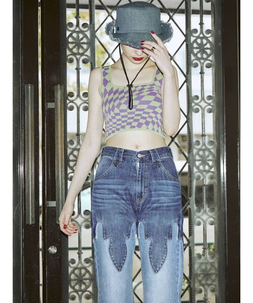 jouetie（ジュエティ）の「カラーサファリハット（ハット・レディース・ブルー/グリーン・FREE）」の7枚目の写真