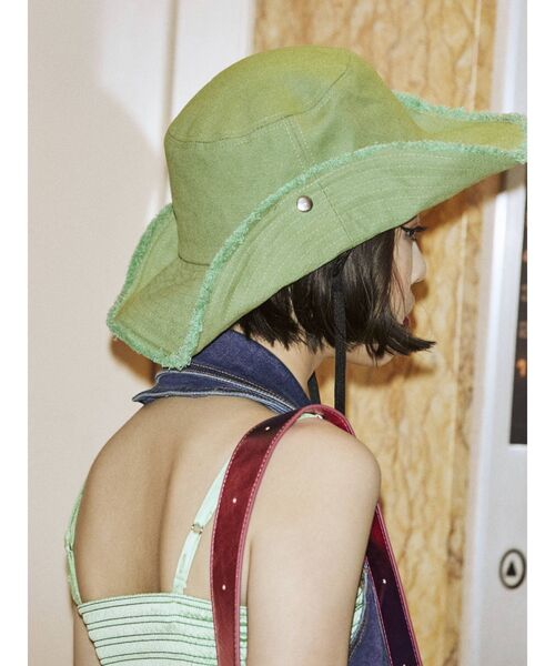 jouetie（ジュエティ）の「カラーサファリハット（ハット・レディース・ブルー/グリーン・FREE）」の10枚目の写真