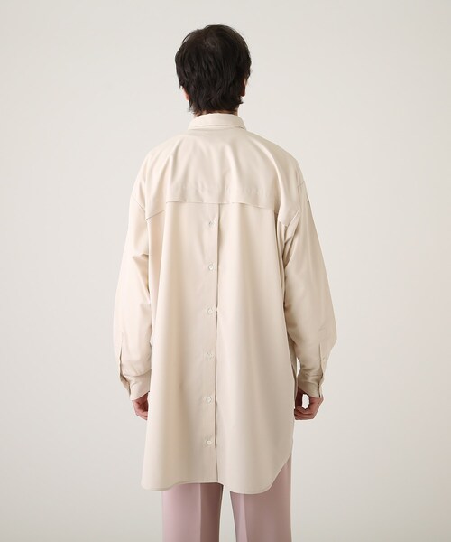 tk.TAKEO KIKUCHI(ティーケータケオキクチ)の「◆インバーテッドスリーブバックボタンシャツ(シャツ/ブラウス・メンズ・ブルー系3/ナチュラル/ブラック/ブラック系3・66/88)」の7枚目の写真