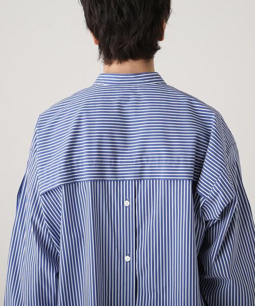 tk.TAKEO KIKUCHI(ティーケータケオキクチ)の「◆インバーテッドスリーブバックボタンシャツ(シャツ/ブラウス・メンズ・ブルー系3/ナチュラル/ブラック/ブラック系3・66/88)」の21枚目の写真