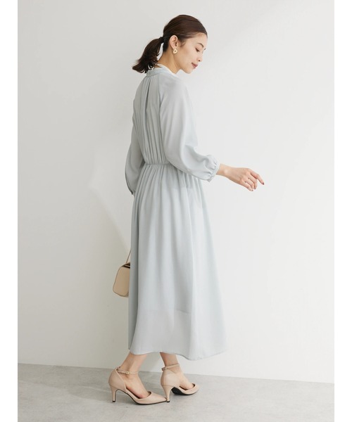 Green　Parks（グリーンパークス）の「ef-de　モックネックワンピース（ワンピース・レディース・ブラック/ミント・M/L）」の13枚目の写真