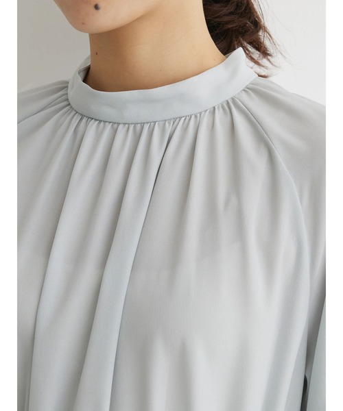 Green　Parks（グリーンパークス）の「ef-de　モックネックワンピース（ワンピース・レディース・ブラック/ミント・M/L）」の17枚目の写真