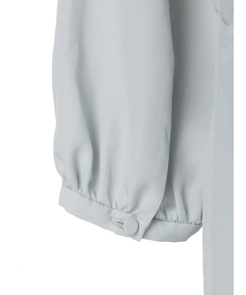 Green　Parks（グリーンパークス）の「ef-de　モックネックワンピース（ワンピース・レディース・ブラック/ミント・M/L）」の6枚目の写真