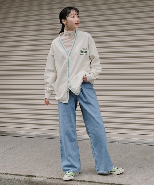 Levi's(リーバイス)の「Levi's/リーバイス GOLD TAB(TM) スウェットシャツ カーディガン ホワイト EGRET(カーディガン/ボレロ・レディース・グリーン・S/M/XS)」の6枚目の写真