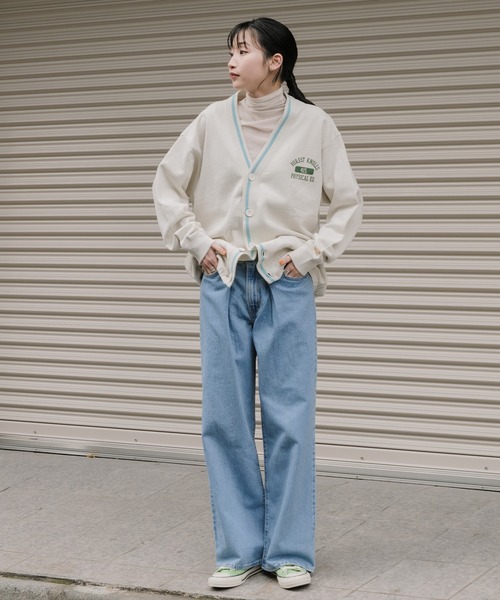 Levi's(リーバイス)の「Levi's/リーバイス GOLD TAB(TM) スウェットシャツ カーディガン ホワイト EGRET(カーディガン/ボレロ・レディース・グリーン・S/M/XS)」の7枚目の写真