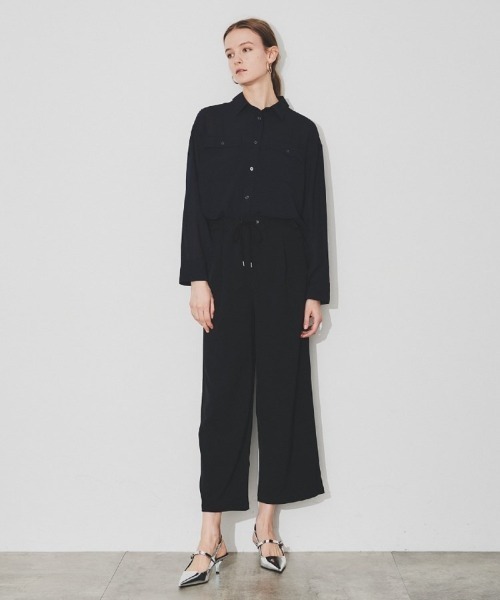 cloenc（クロエンス）の「◆スリットスリーブシアーシャツ（シャツ/ブラウス・レディース・ネイビー/ホワイト・00）」の13枚目の写真