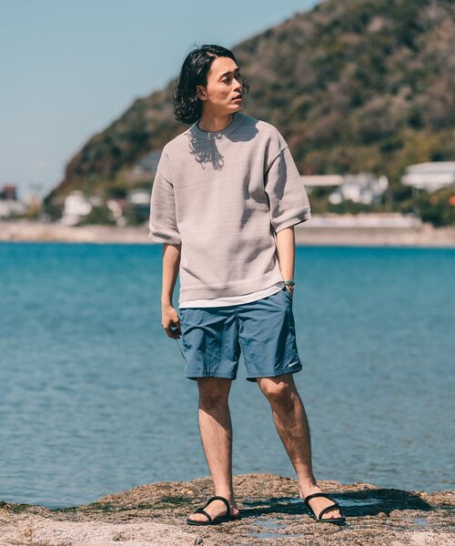 EDIFICE（エディフィス）の「スポンディッシュ リラックス メランジニット Tシャツ（ニット/セーター・メンズ・イエロー系その他/ベージュ系その他/ブルー系その他・LARGE/MEDIUM/SMALL）」の4枚目の写真