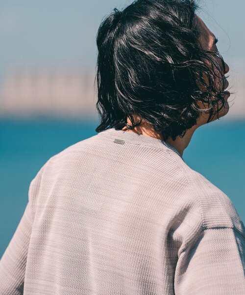 EDIFICE（エディフィス）の「スポンディッシュ リラックス メランジニット Tシャツ（ニット/セーター・メンズ・イエロー系その他/ベージュ系その他/ブルー系その他・LARGE/MEDIUM/SMALL）」の16枚目の写真