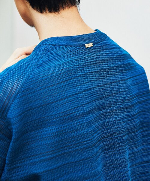 EDIFICE（エディフィス）の「スポンディッシュ リラックス メランジニット Tシャツ（ニット/セーター・メンズ・イエロー系その他/ベージュ系その他/ブルー系その他・LARGE/MEDIUM/SMALL）」の22枚目の写真