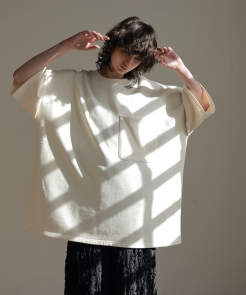 AMAIL(アマイル)の「AM avarage cloth(Tシャツ/カットソー・レディース・ブラック/ピンク/ホワイト・FREE)」の2枚目の写真