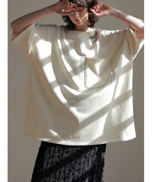 AMAIL(アマイル)の「AM avarage cloth(Tシャツ/カットソー・レディース・ブラック/ピンク/ホワイト・FREE)」の4枚目の写真