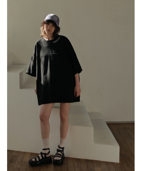 AMAIL(アマイル)の「AM avarage cloth(Tシャツ/カットソー・レディース・ブラック/ピンク/ホワイト・FREE)」の9枚目の写真