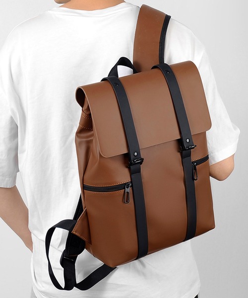 STYLEBLOCK(スタイルブロック)の「デイリーバックパック(バックパック/リュック・メンズ・ライトグレー/ブラウン/ブラック・FREE)」の3枚目の写真