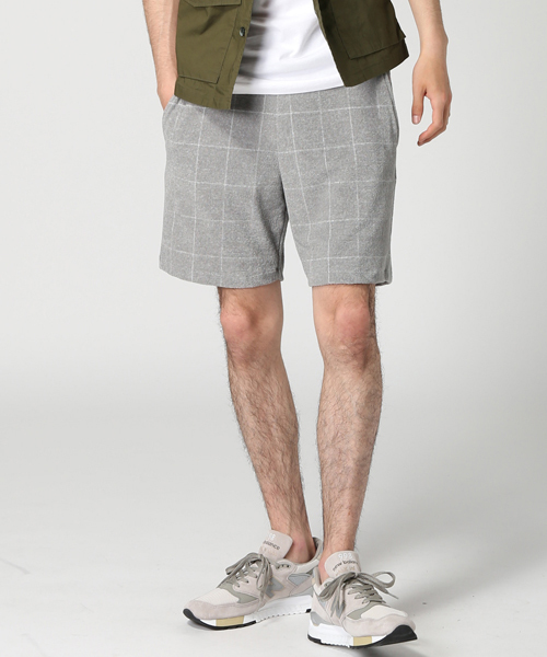 EDIFICE（エディフィス）の「◇ウインドペンパイルショーツ（その他パンツ・メンズ・ブラックミックス/チャコールグレー/ネイビー・46/48/44）」の2枚目の写真