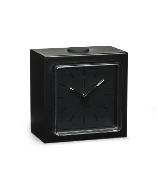 LEFF（レフ）の「《LEFF AMSTERDAM/レフアムステルダム》Block alarm clock（置時計・メンズ・ブラック×ブラック・FREE）」の2枚目の写真