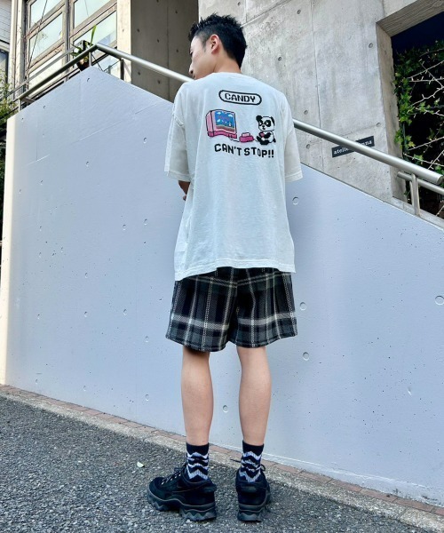 Candy Stripper（キャンディストリッパー）の「CAN'T STOP!! BIG Tシャツ（Tシャツ/カットソー・レディース・オフホワイト/ブラック/ライトピンク/ライトブルー・2）」の13枚目の写真