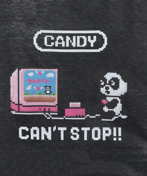 Candy Stripper（キャンディストリッパー）の「CAN'T STOP!! BIG Tシャツ（Tシャツ/カットソー・レディース・オフホワイト/ブラック/ライトピンク/ライトブルー・2）」の22枚目の写真