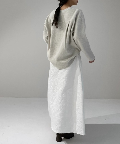 WILLFULLY（ウィルフリー）の「jacquard bicolor piping flare