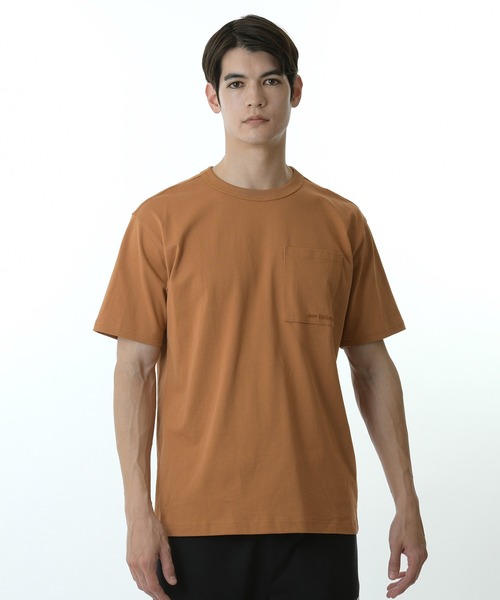 NEW BALANCE(ニューバランス)の「NB Athletics Nature State ショートスリーブTシャツ(Tシャツ/カットソー・メンズ・ブラウン系その他/ライトグリーン/ブルー・LARGE/MEDIUM/SMALL/X-LARGE/XX-LARGE)」の1枚目の写真