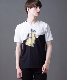 CHOP(チョップ) Vネック 香水プリント Tシャツ