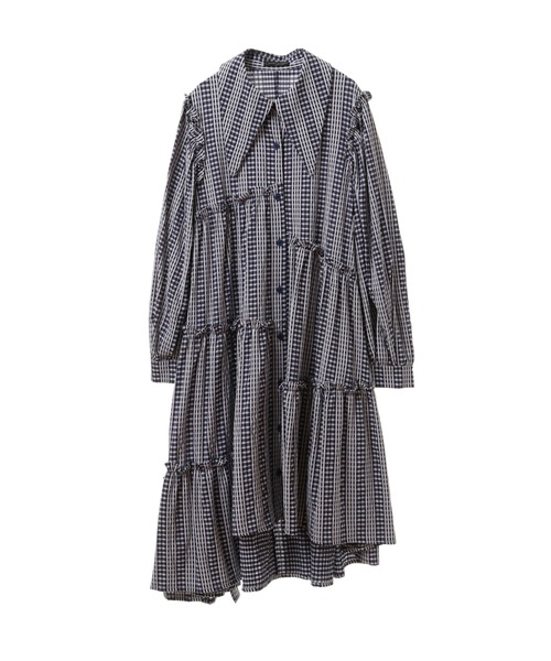 Candy Stripper（キャンディストリッパー）の「WEEKEND STRIPE SHIRT ワンピース（ワンピース・レディース・ライトブルー/ホワイト×ブラック/ホワイト×ネイビー・2）」の22枚目の写真