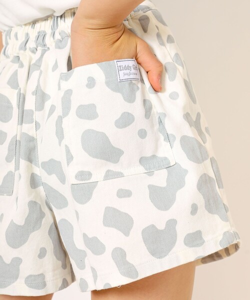 ZIDDY（ジディ）の「ホルスタイン柄コットンラップスカパン(130~160cm)（スカート・キッズ・グリーン/グレー・150/130/140/160）」の12枚目の写真