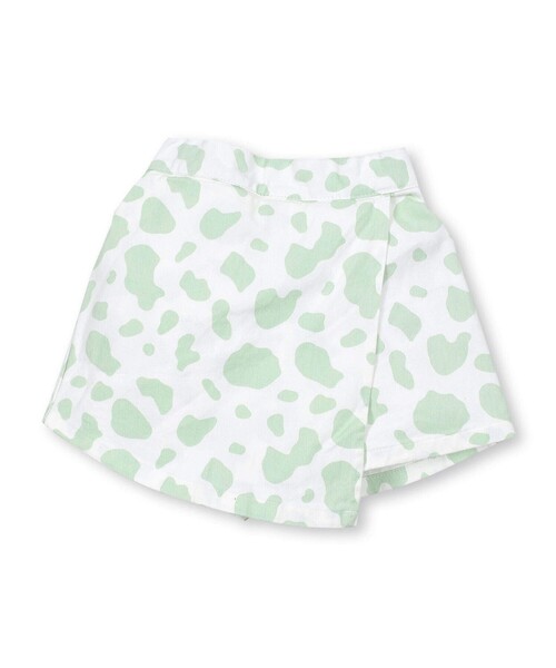 ZIDDY（ジディ）の「ホルスタイン柄コットンラップスカパン(130~160cm)（スカート・キッズ・グリーン/グレー・150/130/140/160）」の14枚目の写真